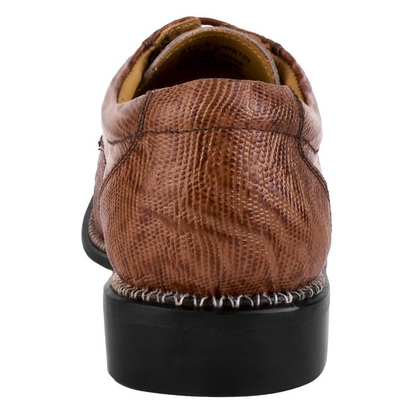 Jostin Genuine Leather Lizard Print Oxford Dress Shoes